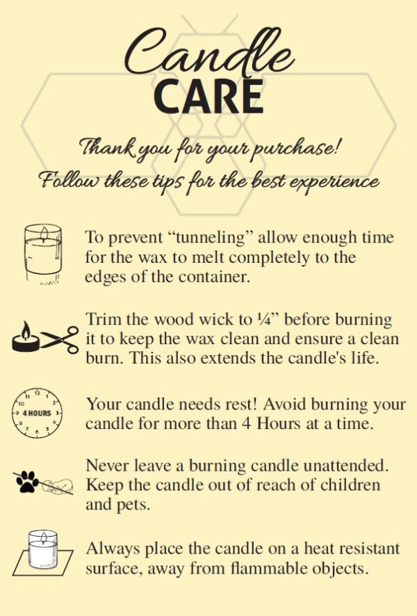 Beeswax Candle Care